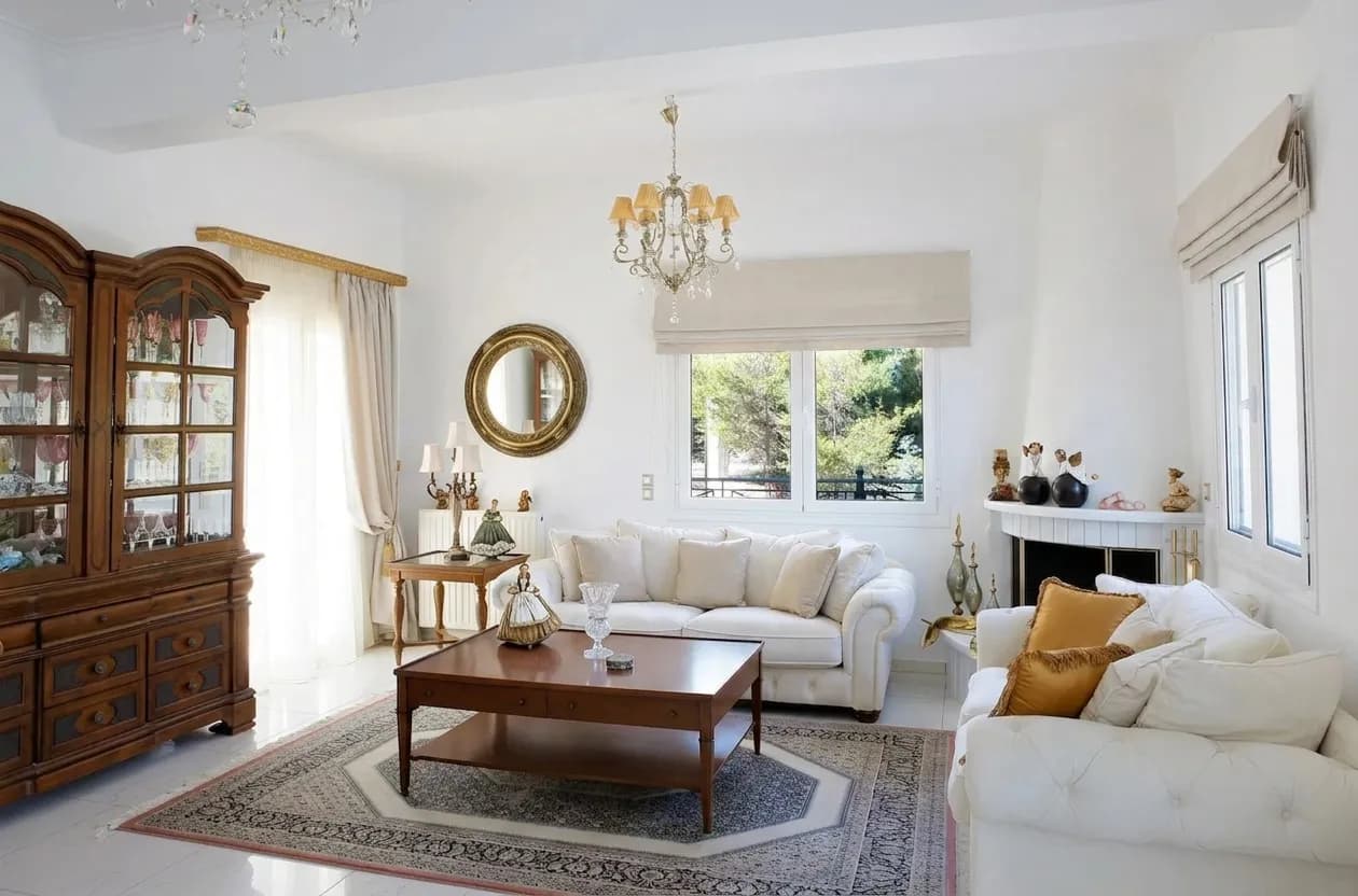 VILLA IN AMONI / PEFKALIS - swimming pool and private chapel, plot 2,000 sq.m.