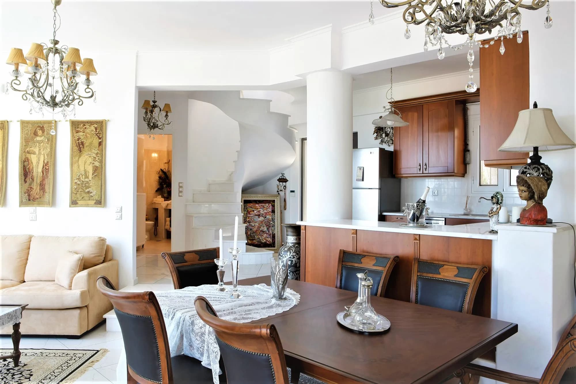 VILLA IN AMONI / PEFKALIS - swimming pool and private chapel, plot 2,000 sq.m.