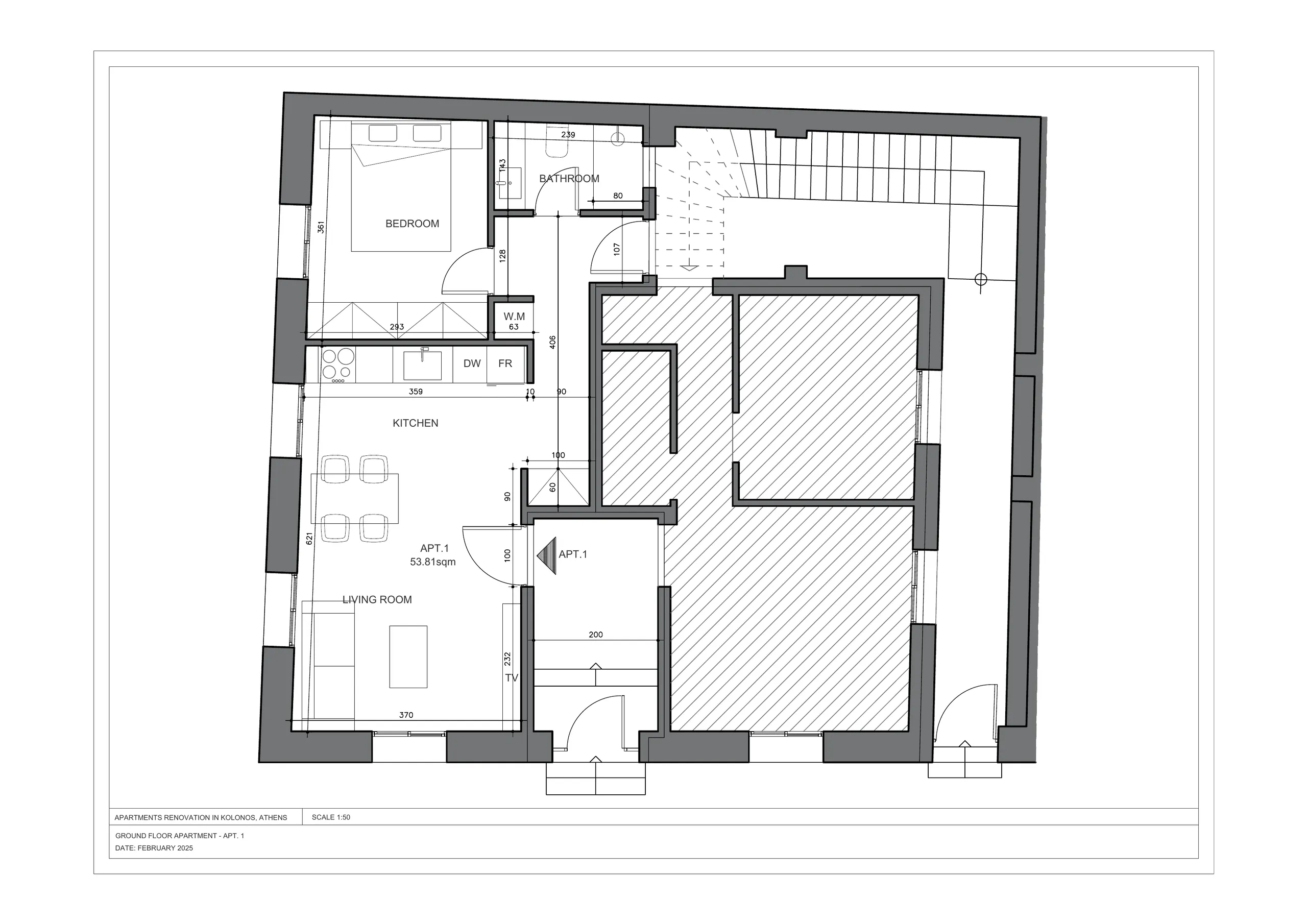 Plan de l'appartement A1
